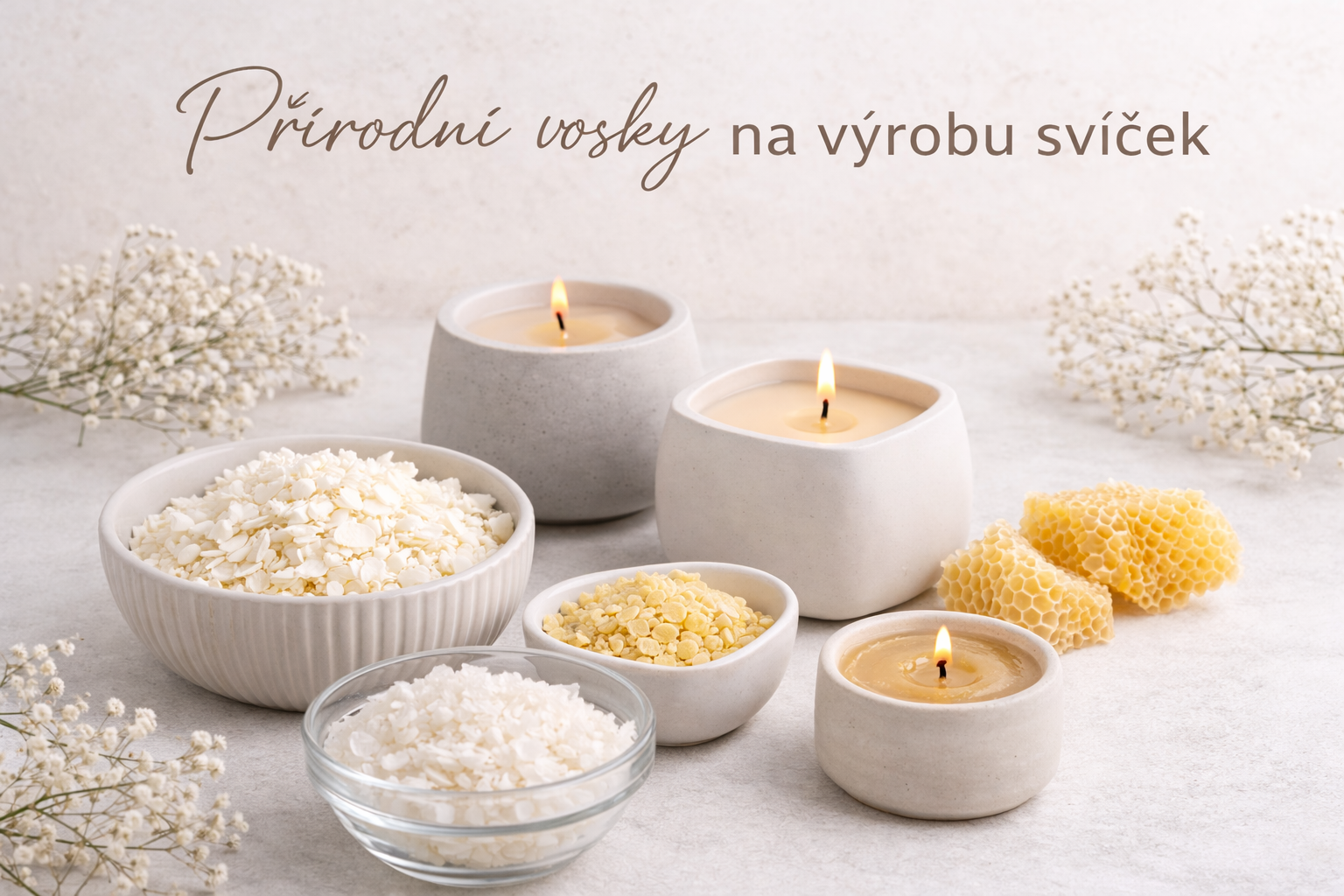 Vosky pro výrobu svíček